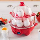 Dash Ultimate Deluxe Egg Cooker With Egg Bite Trays Amazing Product - Red