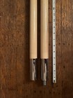 Guidon Flagpole   Flagstaff  2 Piece  8  Long  Wood With Metal Chrome Fittings