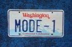 Washington State Vanity License Plate Mode - 1