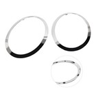 2x Chrome Headlight Ring Bezel Cover Trim For Mini Cooper F55 F56 F57 2014-2021
