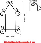 Plate Stand Holder For Wall Hanging Display Rack Art Hanger Metal Easel Photo Ho