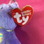 Ty Basket Beanies Eggs Iii Purple Bear Plush Retired Vintage 1999