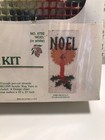 Vintage Wonderart Christmas Latch Hook Kit Noel  4792 Wall Hanging 12 X 27 Inch