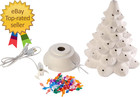 Ready To Paint Ceramic Bisque Large 15 5  Christmas Tree   Base Light Up  