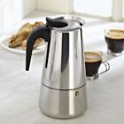 Stainless Steel Stovetop Moka Pot Espresso Coffee Maker Percolator 2 4 6 9 Cups