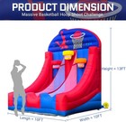 Inflatable Basketball Hoop Game 3 Balls Blower Backyard Party Commercial Sport
