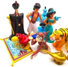Aladdin Figure Play Set Disney Pvc Toy Jafar Jasmine Genie Rajah Iago Carpet Abu