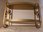 Vintage Metal Wall Shelf Holder   Bathroom Cabinet Towel Rack Gold Tone Mcm