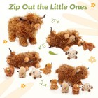 Ouozzz Highland Cow 15 Inches  l  X 9  h  X 5  w  