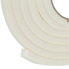 3 4 In  X 7 16 In  X 10 Ft  White High-density Rubber Foam Weatherstrip Tape New