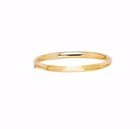Baby Kids Plain Shiny Polished Bangle Bracelet Real Solid 14k Yellow Gold 5 5 