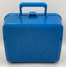 New Unused Vintage 1990s Disney Aladdin Blue Glitter Lunchbox   Thermos Set     Ge