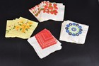 Vtg Paper Cocktail Napkins Mixed Lot Of 27 Strawberries  Floral  Bandana 4 5 