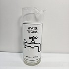 Vintage Monopoly Martini Cocktail Glass Shaker Pitcher Electric Co   Water Works