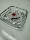 Vintage Asahi Beer Clear Glass Ashtray