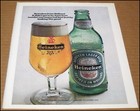 1978 Heineken Lager Beer Print Ad Advertisement 8 25 x10 75  Vintage Holland