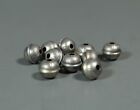 6mm Stamped Bench Beads 10pcs Sterling Silver Raised Seam Usa