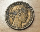 1936 Uruguay 10 Centesimos Aluminum-bronze Puma