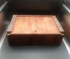 Vtg Sewing Wooden 12 Thread Holder Box 3 Spools Of Thread Hand Made 