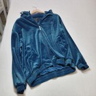 Vintage Fuda Sport Track Suit Velour Lined Blue Green Womens Size Xl