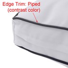 Style4 5pc Contrast Pipe Outdoor Daybed Mattress Cushion Bolster Complete Set 