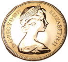 Great Britain 10 Pence  1971 Proof crowned Lion only 100k Minted 1st Year fr shi