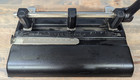 Vintage Master Products Three 3-hole Punch Lever Model 1340p-b Made In U s a 