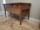 Antique Vintage Oak  Flour Bin Table