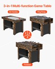 Vevor 54  Air Hockey Table 3-in-1 Air Powered Combo Table Hockey
