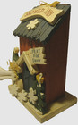  snowed Inn  Wooden House W snowman Christmas Holiday Winter Decoration       18