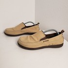 Crocs Men s Size 11 Walu Tan Khaki Slip On Loafers Comfort Canvas Shoes 