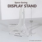 6 Inch Clear Plastic Easels Or Stand plate Holders To Display Pictures Or Other