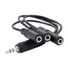 Aux Headphone Splitter Cable 3 5mm Male To Triple Female Stereo Adapter