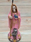 Santa Muerte Blessed Color Pink Size 13  Love - Luck Rare Bendesida Money Love