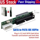 7 15p Female Sata Ssd Hdd Hard Drive To Ide 3 5  40p Male Converter Adapter
