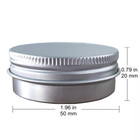 24 Pack  1 Oz 30ml  Screw Top Round Aluminum Tin Cans  Metal Tin Storage Jar