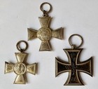 Medals - Three German Medals Iron Cross 2nd Class German Hamburg Hanseatic Cross