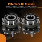 2pc Rear Wheel Bearing Hub For Subaru Forester Impreza 2012-2021 0516476 5-lug