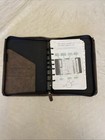 Vtg Day-timer Brown Leatherett Planner 7 Ring Binder Notebook Organizer Calendar