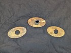 3 Vintage Slingerland Black Gold Oval Drum Badges Niles Illinois Lot