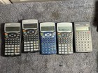 Lot Of 5 Vintage Sharp El-531w Scientific Calculators - With New Batteries