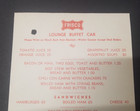 Vintage 1960s L-bc4-10-67 Frisco Railroad Menu Lounge Buffet Car One Page 5096