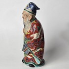Vintage Japanese Hand Paint  Kutani Jurojin Pottery Traditional Figurine Signed