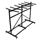 Heavy-duty Chair Cart For 42 Chairs  12 Tables  With Rubber Wheels And Holder