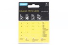 Qty  5 Dymo 18489 Rpro Flexible Nylon 19mmx3 5m Black On White