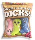 Plushie Pillow Gag Gift Novelty Bag Of  5 Stuffy Choose Yours Squeeze Toss Hug
