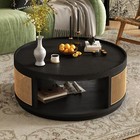 Round Coffee Table Center Cocktail Table Side Table End Table For Living Room