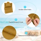 Beach Sling Chair Replacement Canvas Lounge Chair Fabric With Pillow Brown