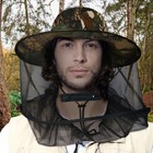 Foldable portable Bug Proof Hat With Mesh Net-protection For Outdoor Activities