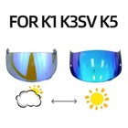 Photochromic Blue Visor For Agv K1 K3sv K5 K5s Motorcycle Helmet Shield Visor